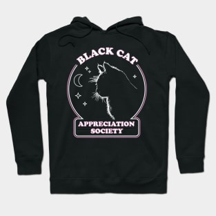 Black Cat Appreciation Society - Retro Witch Halloween Costume Hoodie